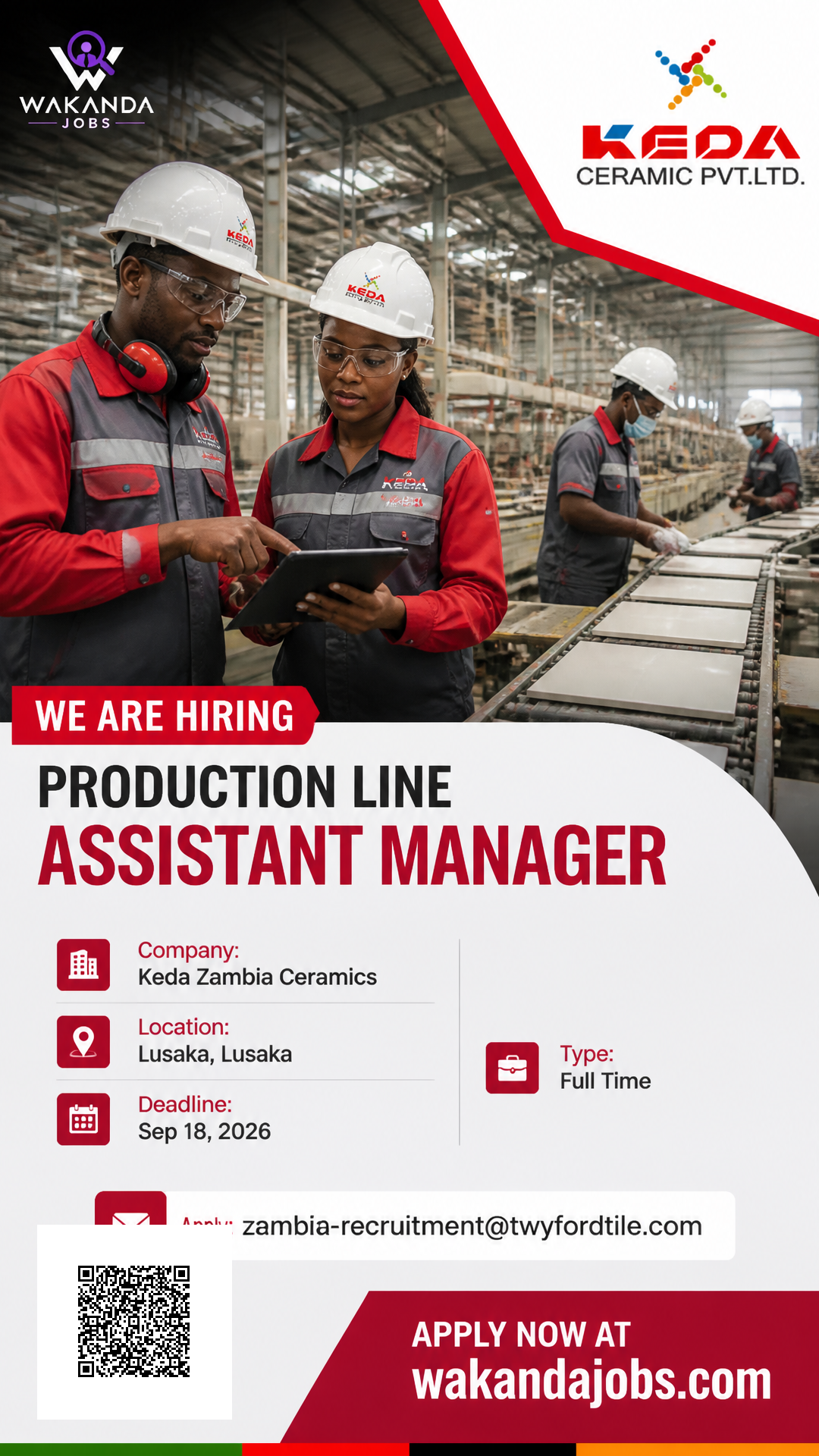 Production Line Assistant Manager