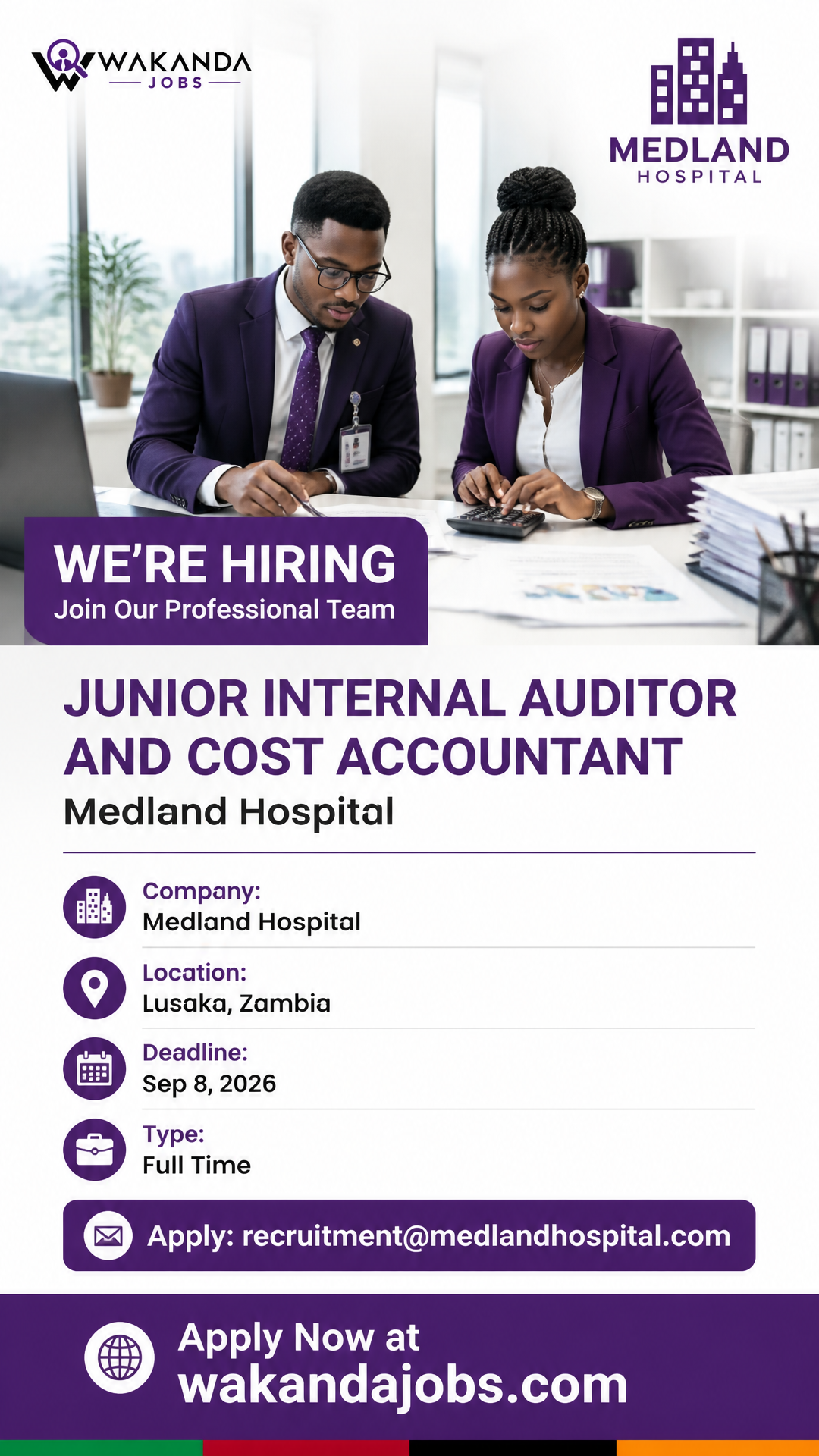 Junior Internal Auditor and Cost Accountant