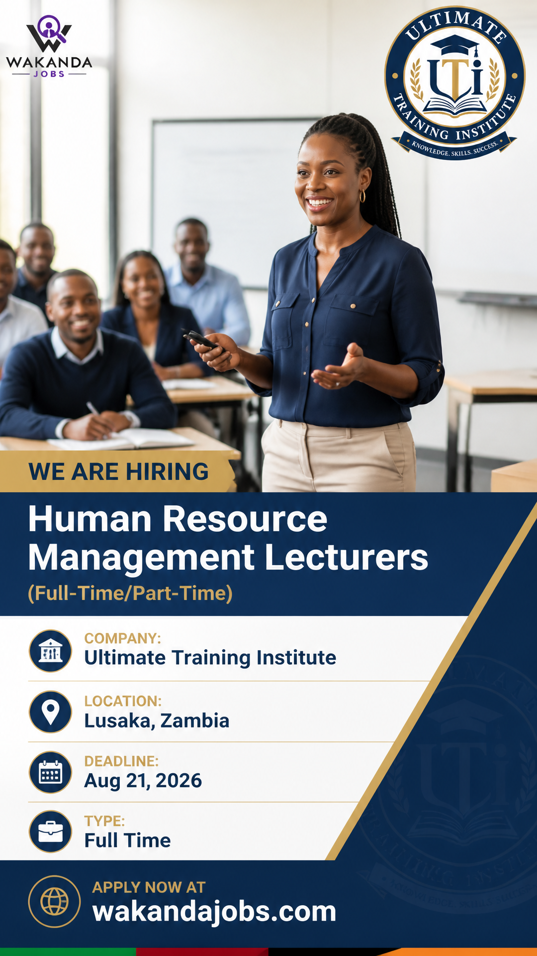 Human Resource Management Lecturers (Full-Time/Part-Time)