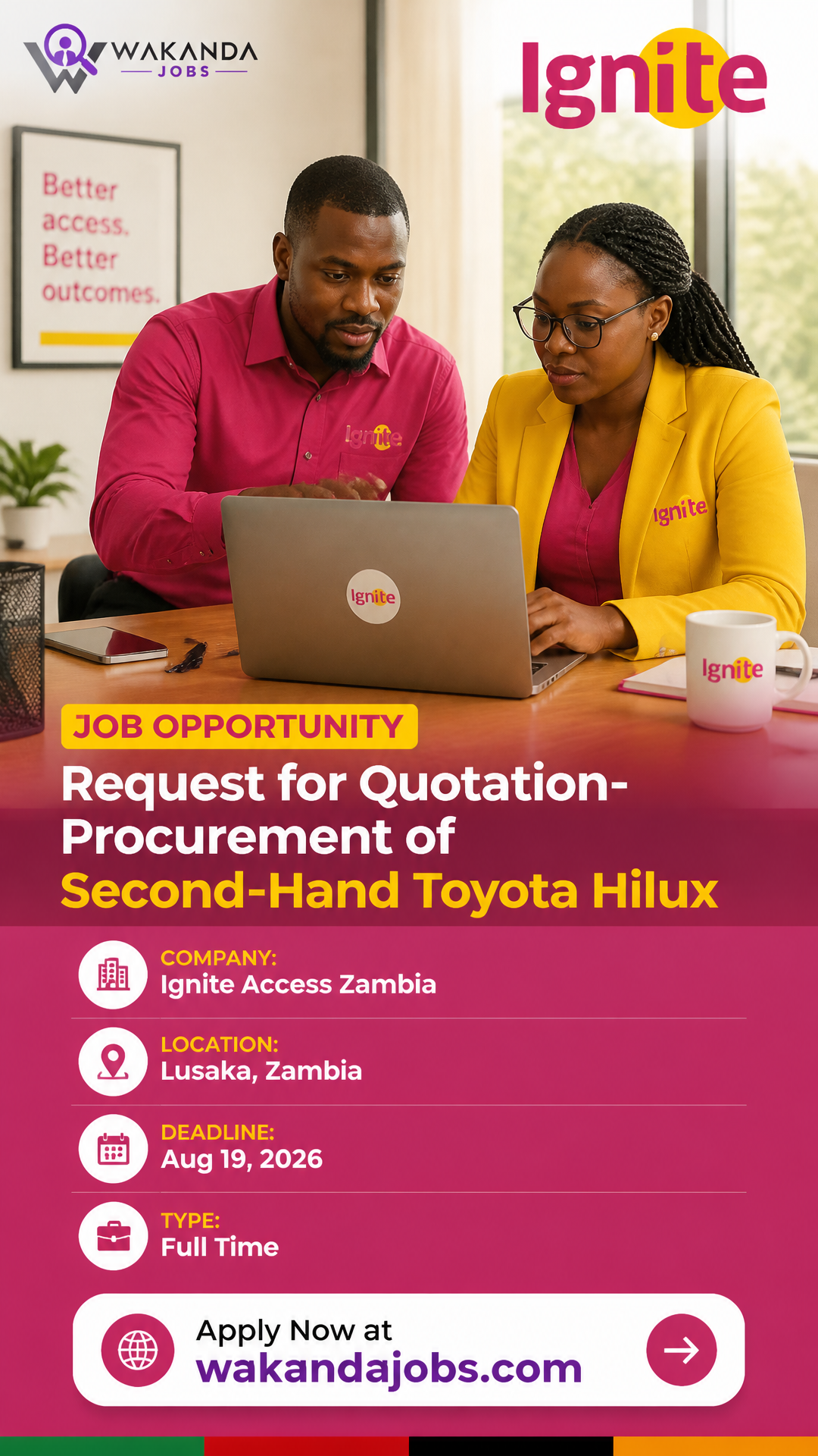 Request for Quotation-Procurement of Second-Hand Toyota Hilux