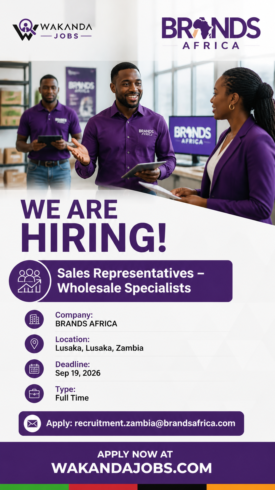 Sales Representative – Wholesale Specialist