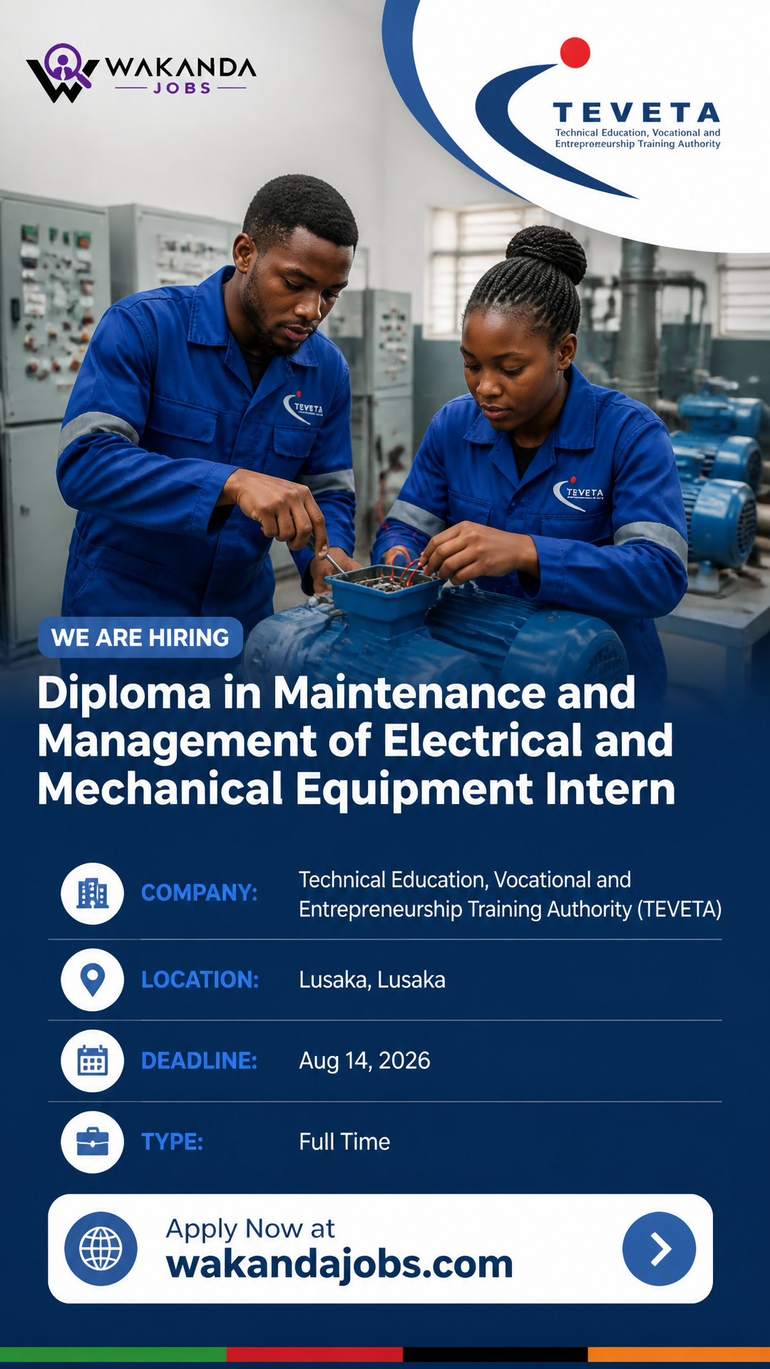 Diploma in Maintenance and Management of Electrical and Mechanical Equipment Intern
