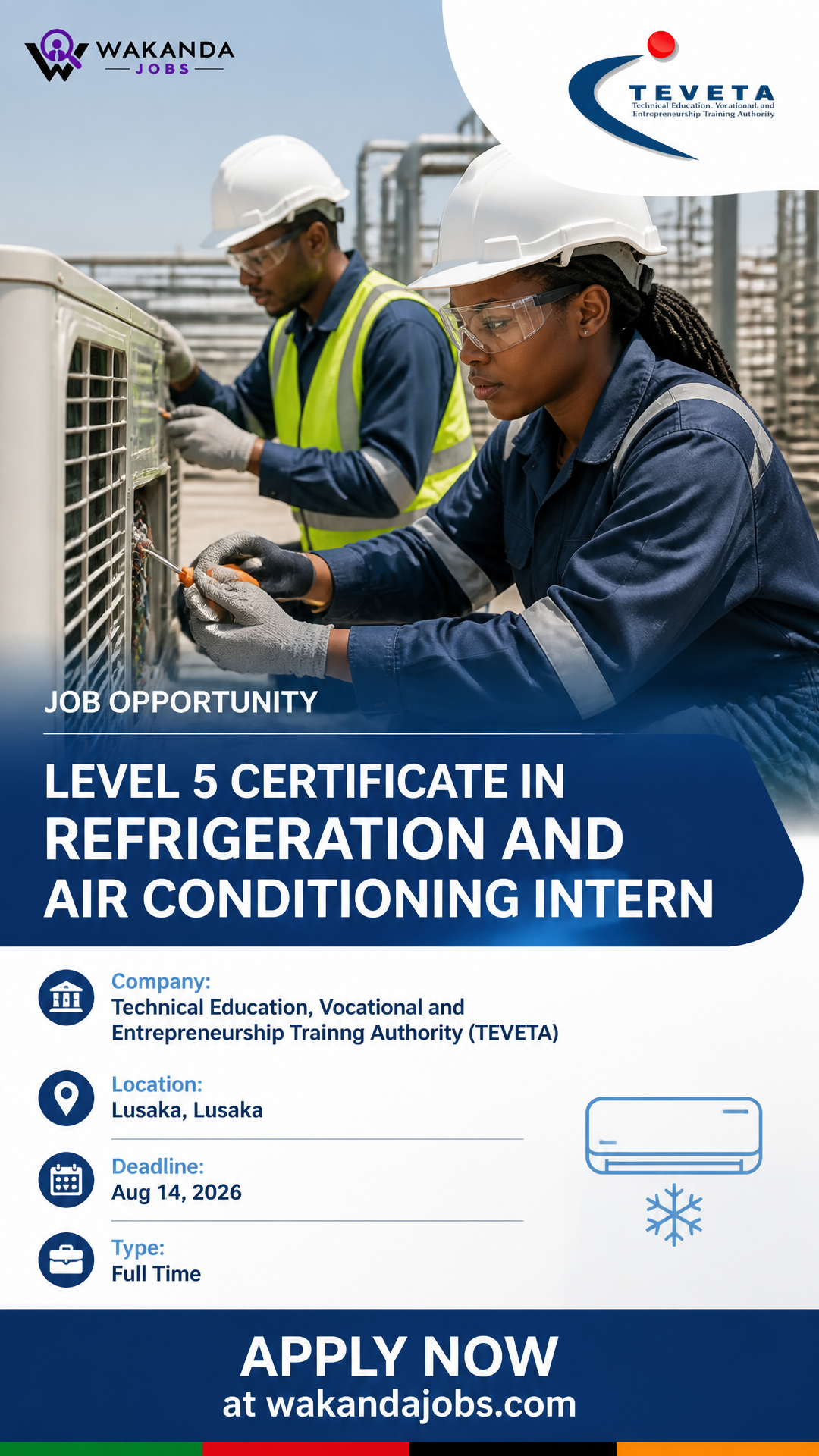 Level 5 Certificate in Refrigeration and Air Conditioning Intern