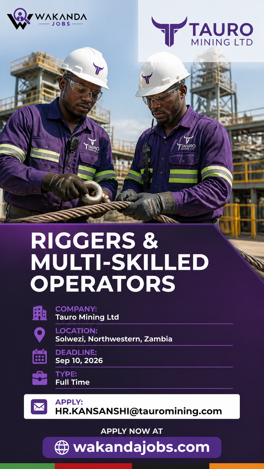 RIGGERS & MULTI-SKILLED OPERATORS