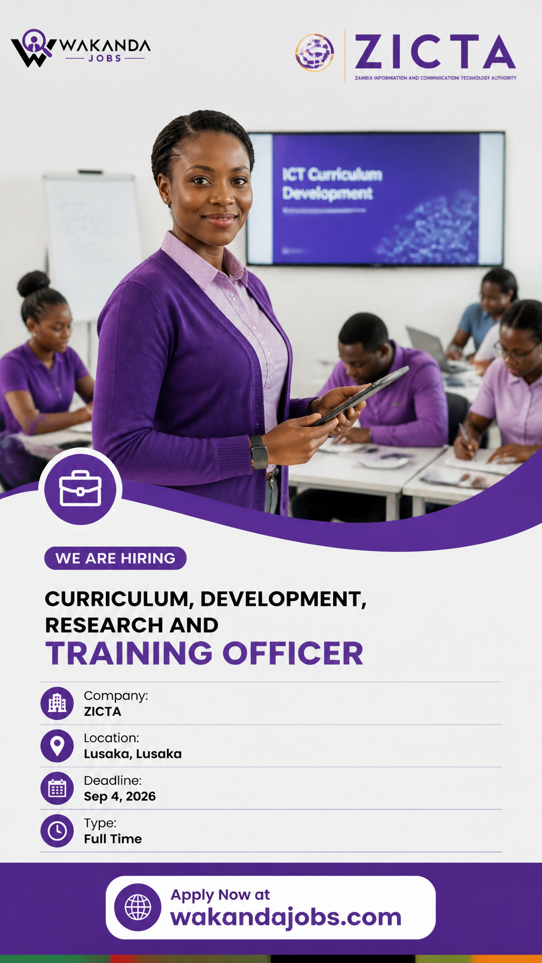 Curriculum, Development, Research and Training Officer