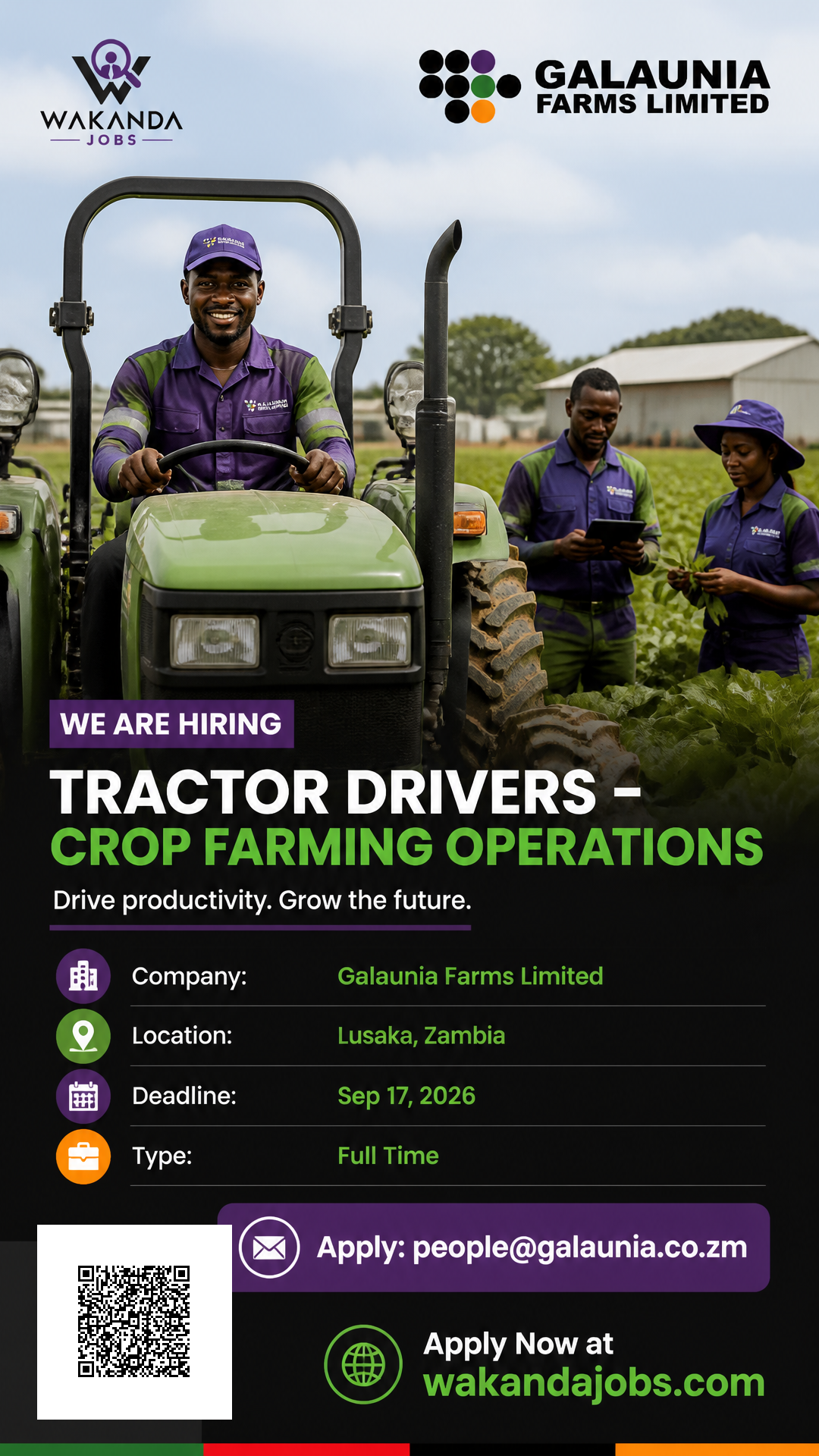 TRACTOR DRIVERS – CROP OPERATIONS